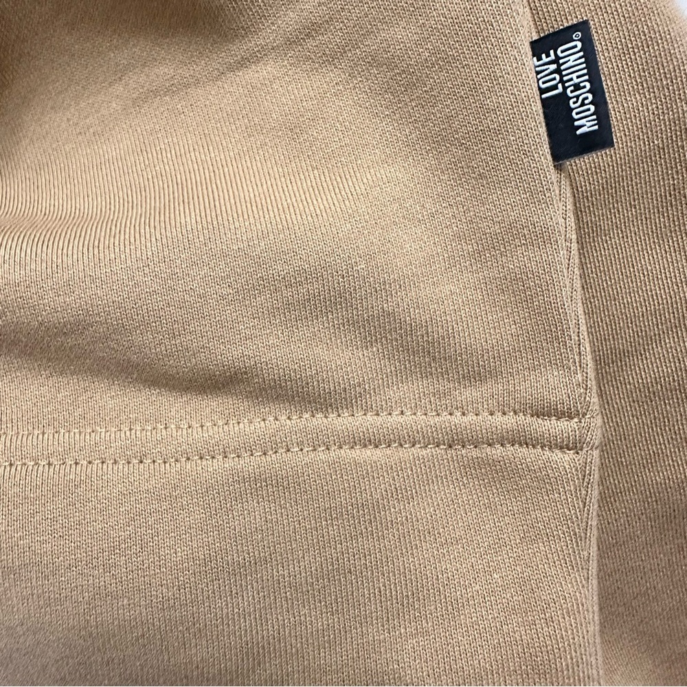 Love Moschino DISTRIBUTED BY SINV Sweatshirt Dress Gold Appliqués RARE SZ 4 NWOT - Picture 6 of 11